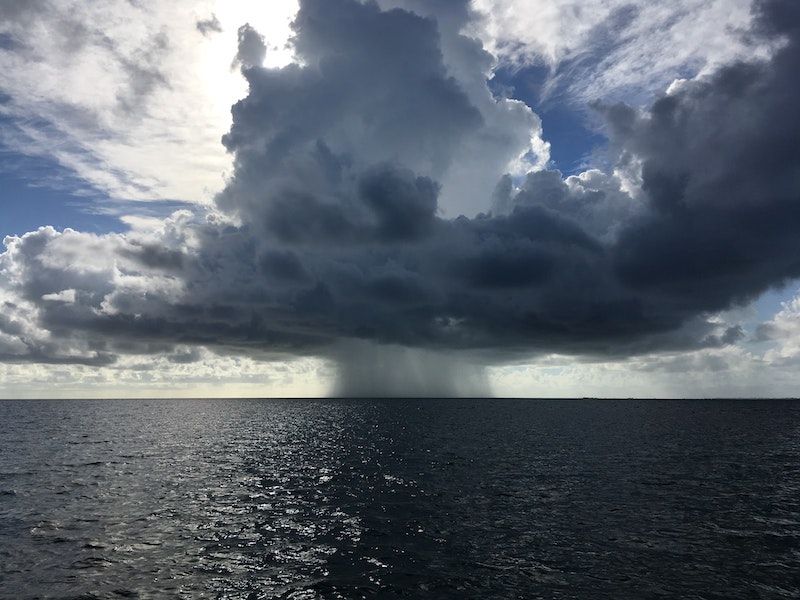 My sons and I were tarpon fishing in the Florida Keys while simultaneously dodging isolated thunderheads. You can have a perfect adventure without perfect weather.